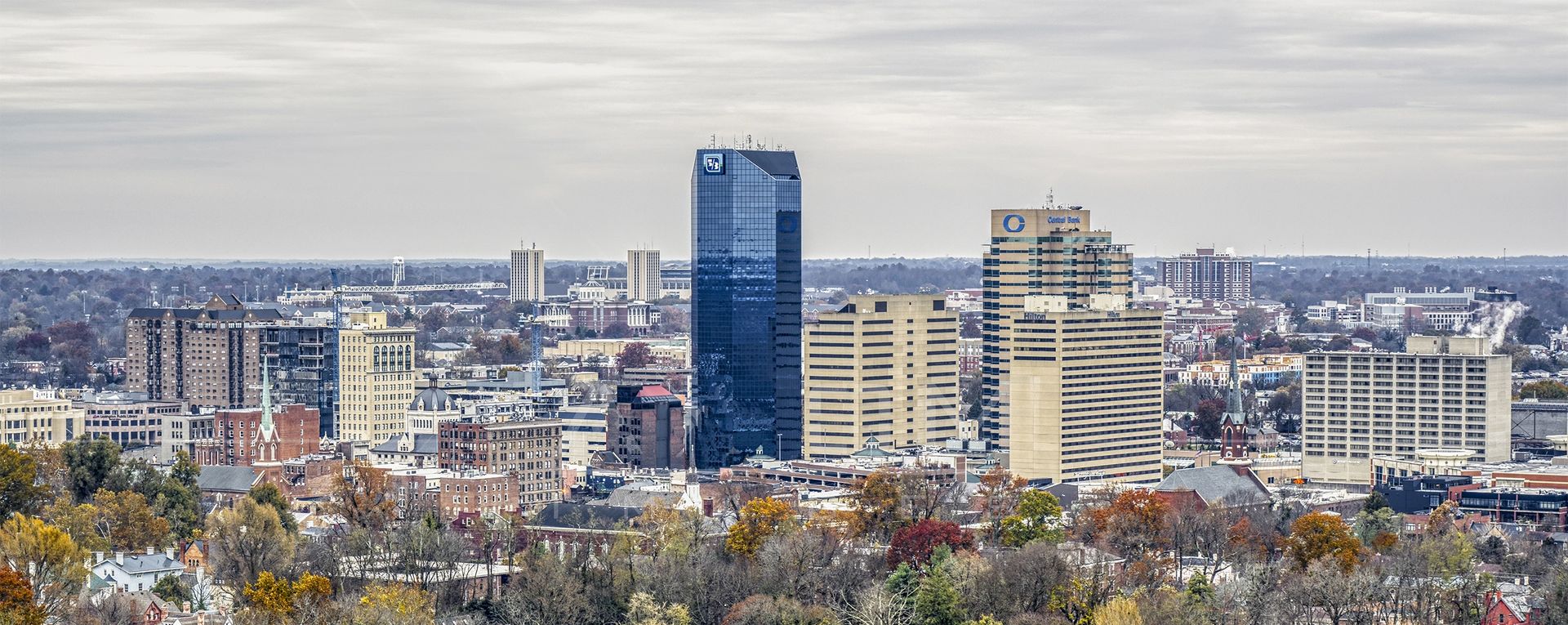 Downtown Lexington, Kentucky skyline with the Lexington Financial Center